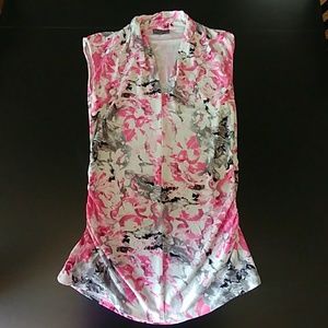 Women's Sleeveless Floral Top